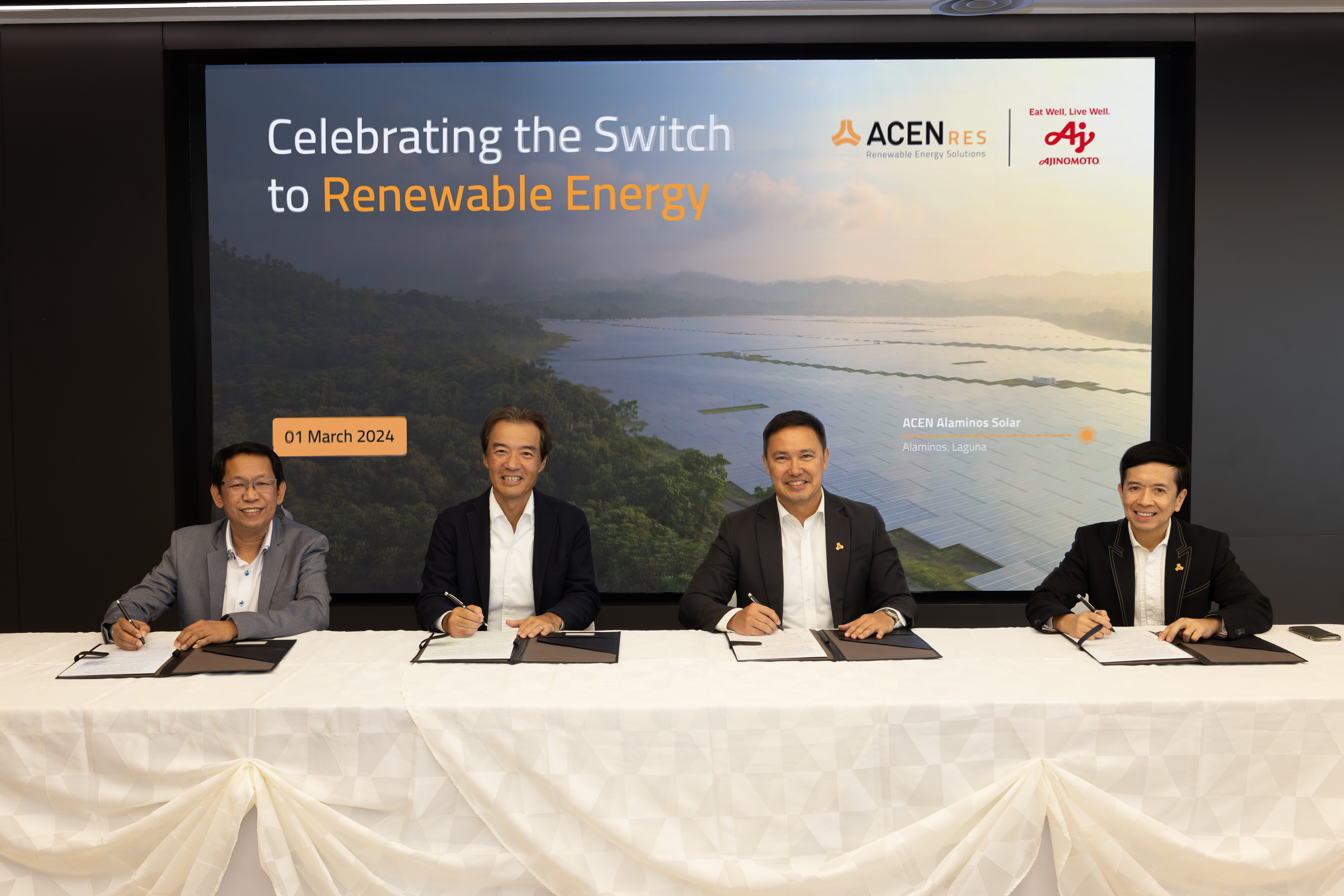 Ajinomoto Philippines partners with ACEN RES in RE transition