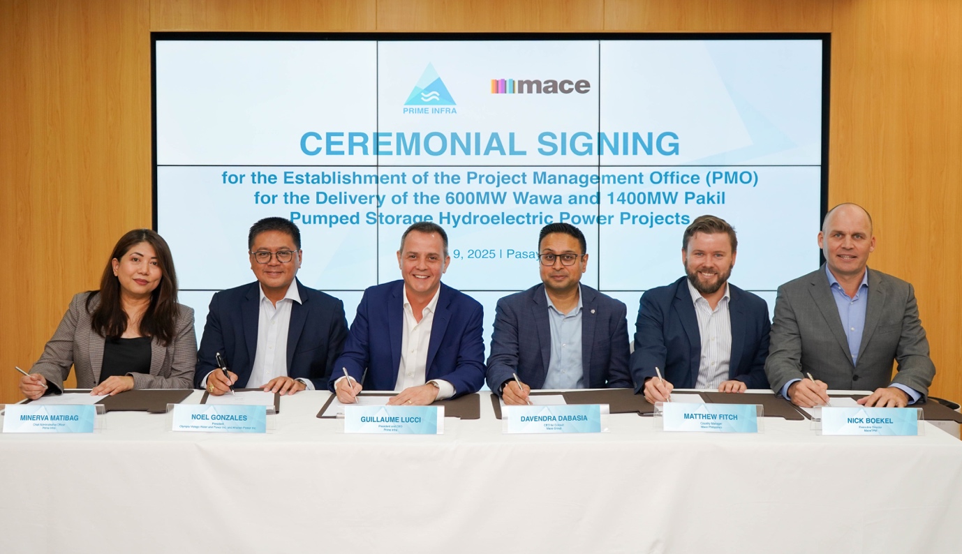 Prime Infra Taps Global Powerhouse Mace to Fast-Track Renewable Energy Surge in PH